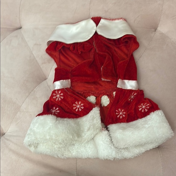 Red Velvet Pet Holiday Dress - Picture 3 of 8